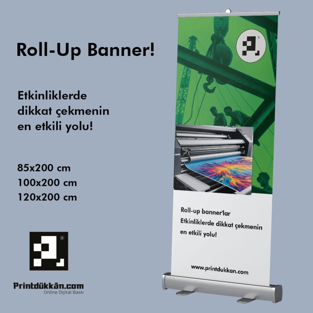 Ucuz roll up banner baskı